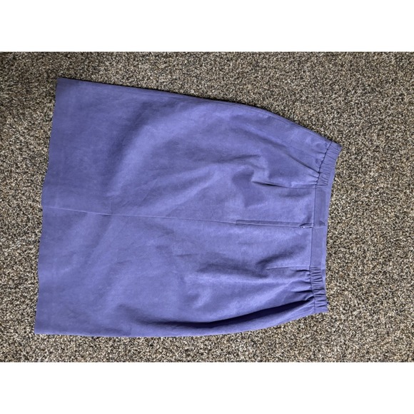 Vintage Suede Lavender Skirt Size 18 Brownstone Studio E12 Pencil Classic E12 - Picture 3 of 3